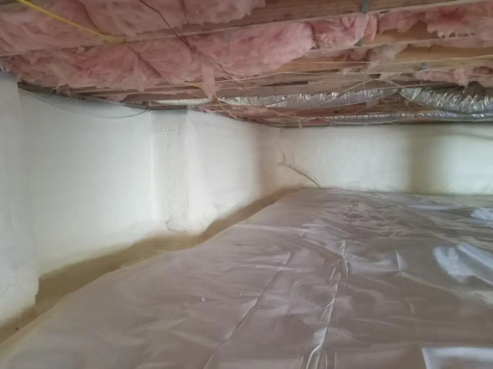 Crawl space encapsulation with closed-cell spray foam for Roof Maintenance in Kenmore